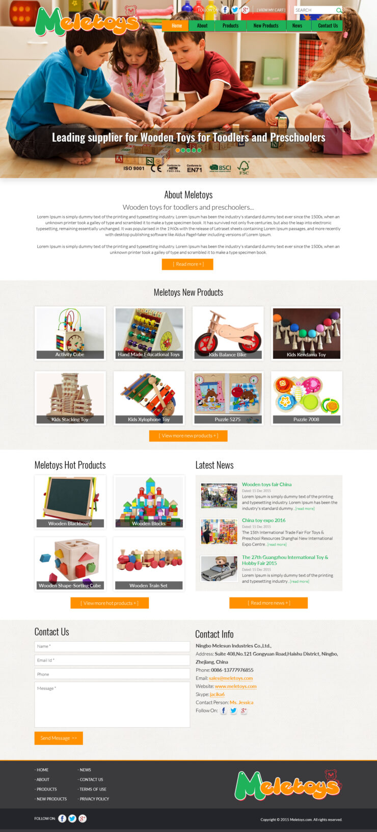 WordPress website design & development using WP-Bakery